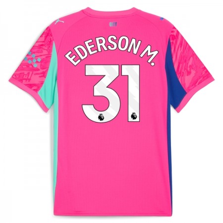 Goedkope Manchester City Ederson M. 31 Doelman 2025-26 Roze